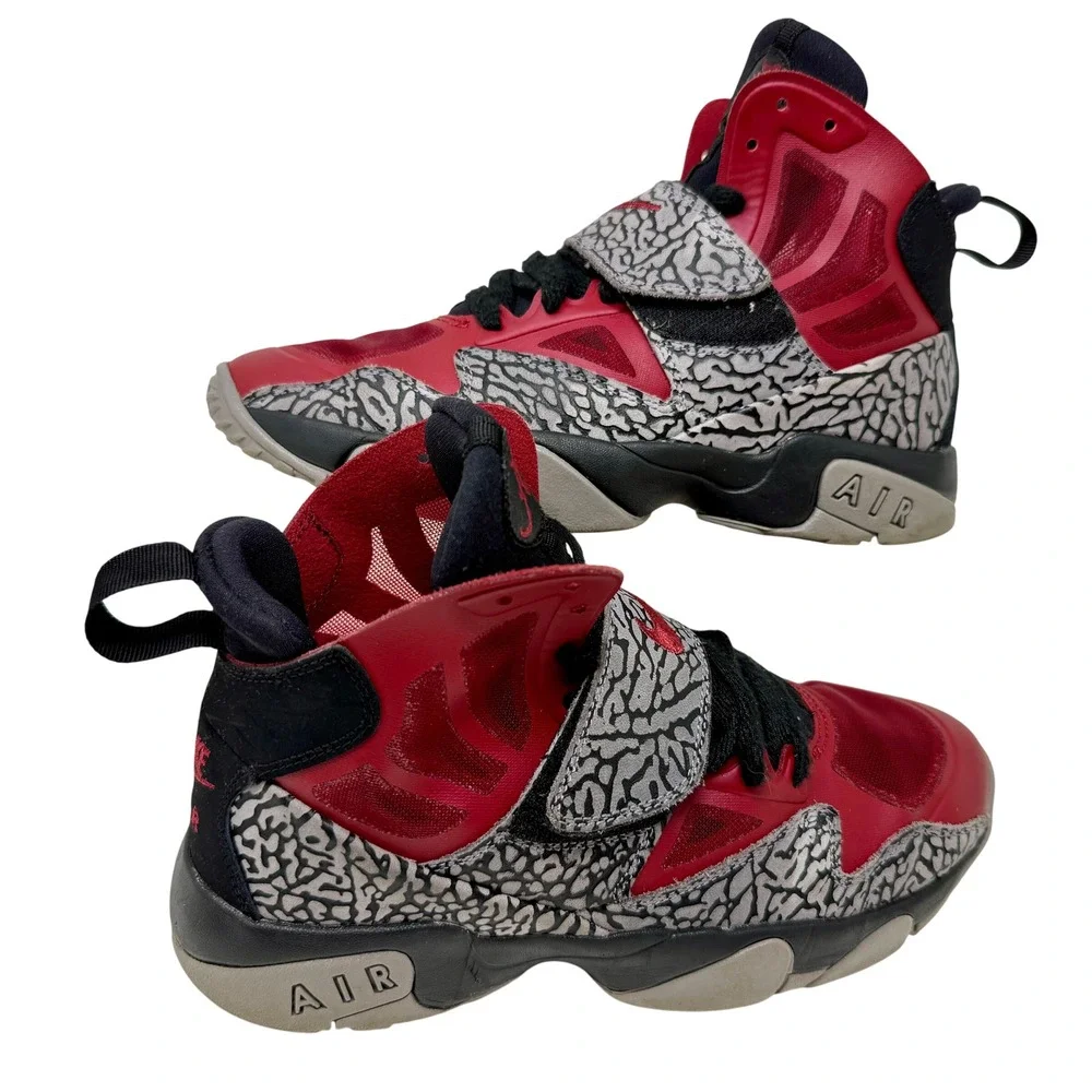 Nike Air Stepback Alabama Crimson Tide PE Red Elephant Print 685527-601 Mens 7Y
